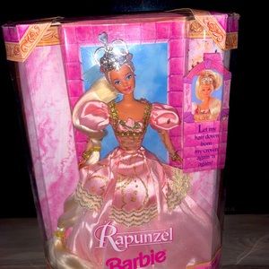 Rapunzel Barbie Pink Dress. 1997 Barbie Doll. New, Never Opened.